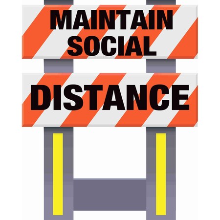 Vestil Folding Barricade, Corrugated Plastic, 36.75 Height, 16 Length, 3, Orange FSB-3832-OR-017